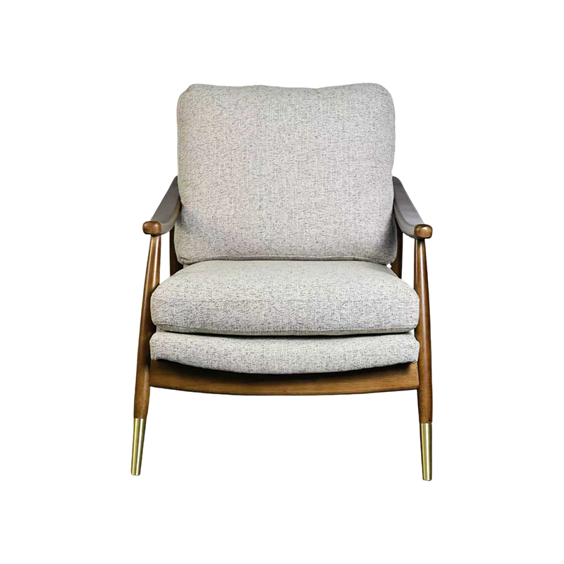 CATALIN, Accent Chair Velvet Fabric Upholstered, Rubber Wood Armchair, Modern Style for Living Space