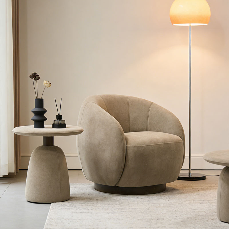 SURROUND Swivel Accent Chair Upholstered Fabric Lounge Seating for Living Room