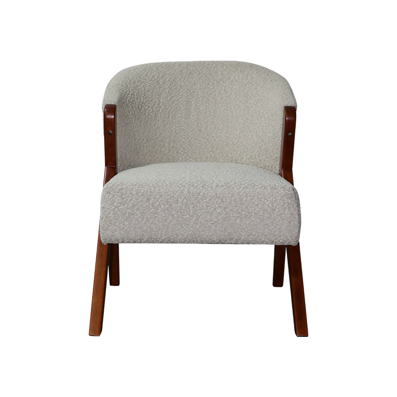 GINA, Accent Chair, Soft Fabric Club Chair, Stylish Leisure Chair for Reading and Living