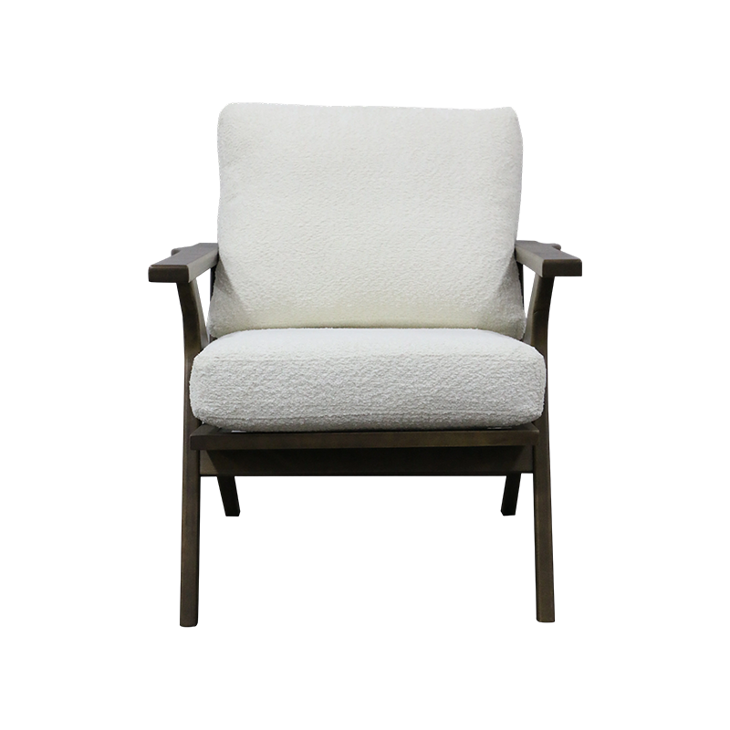 MARCELLUS, Accent Chair, Linen Fabric Upholstered Armchair for Home Living