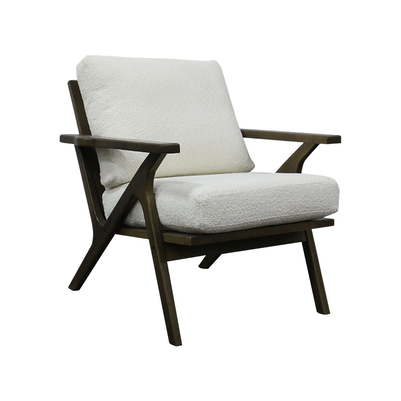 MARCELLUS, Accent Chair, Linen Fabric Upholstered Armchair for Home Living