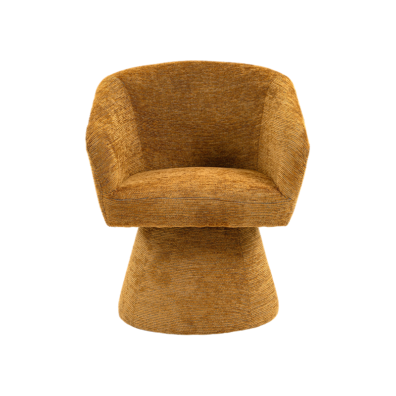 YOKO, Chenille Fabric Dining Chair Swivel Chair, Vanity Chair for Dining / Living Room, Bedroom, Makeup Room