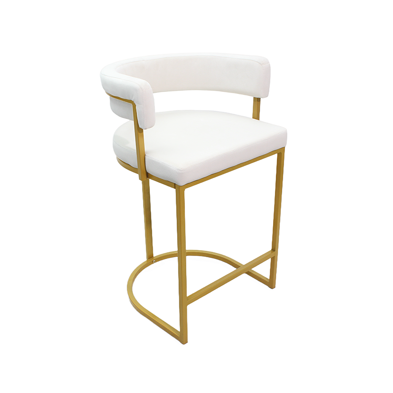 WILDER Premium Fabric Bar Stool with Armrest & Footrest, Modern Design