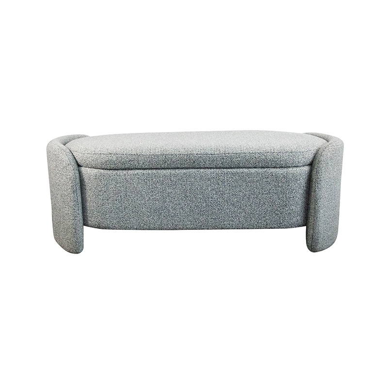 MANNI-B Bouclé Storage Bench Ottoman